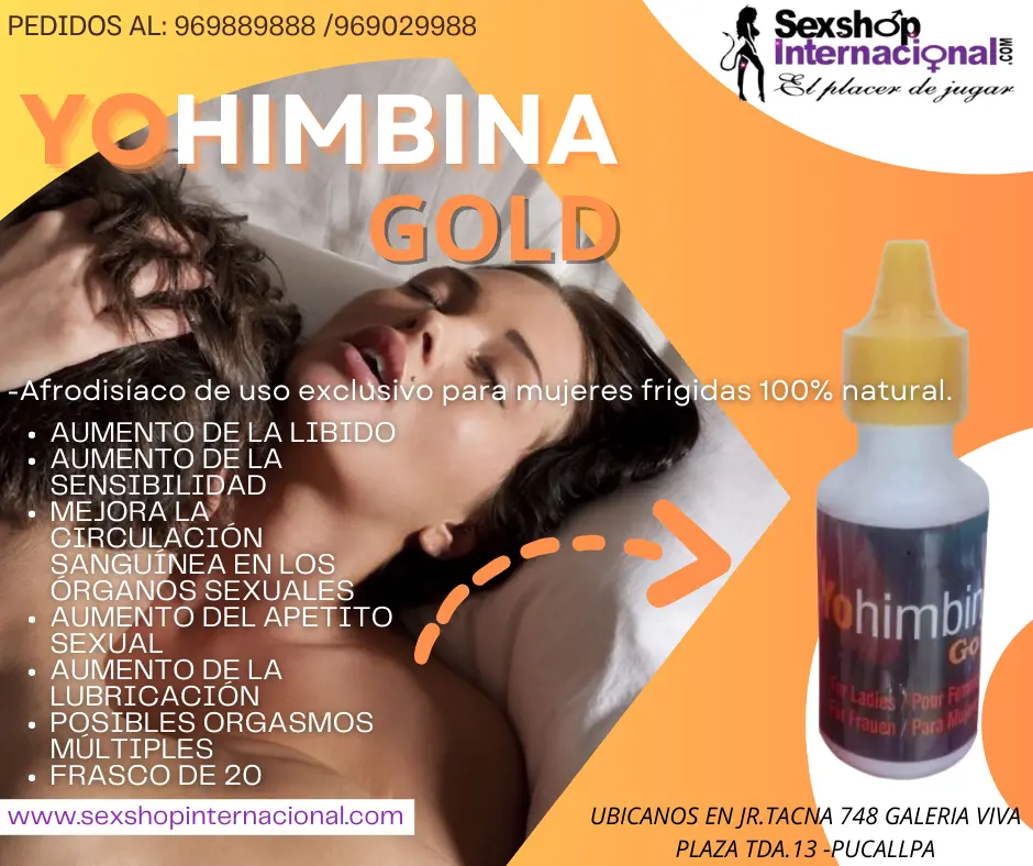 NOCHES DE PASION Y ORGASMOS INTENSOS CON YOHIMBINA IDEAL PARA MUJERES FRIAS