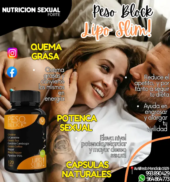 PESO BLOCK CAPSULAS NATURALES POTENCA SEXUAL Y QUEMA GRASA 993890429 